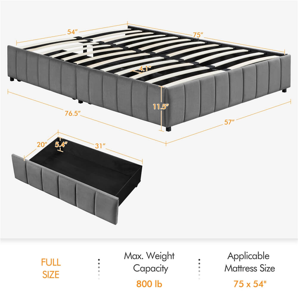 Yaheetech Upholstered Storage Bed — yaheetech.shop