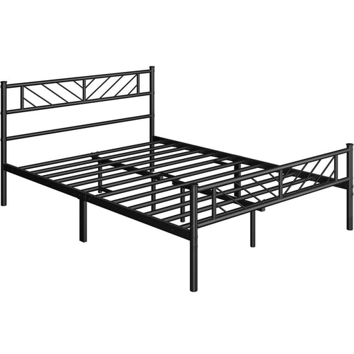Yaheetech Queen Minimalist Metal Platform Bed
