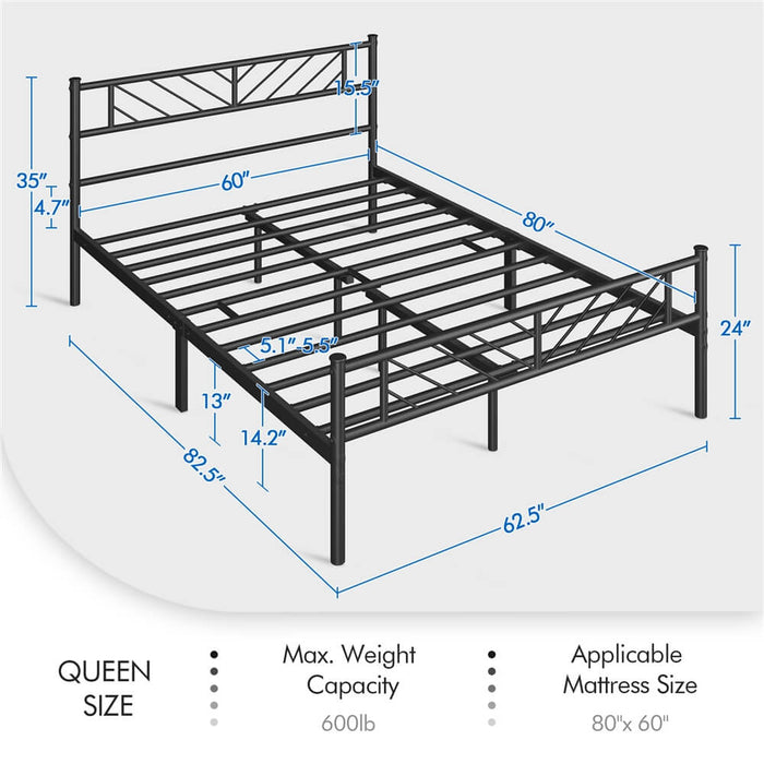 king platform bed frame