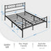 king platform bed frame