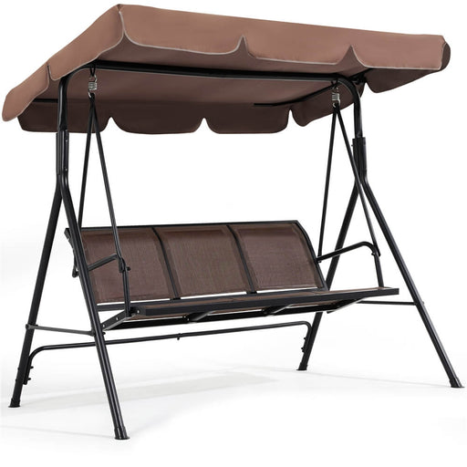 3-Seat Outdoor Patio Swing Chair