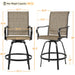 2pcs Swivel Bar Stools