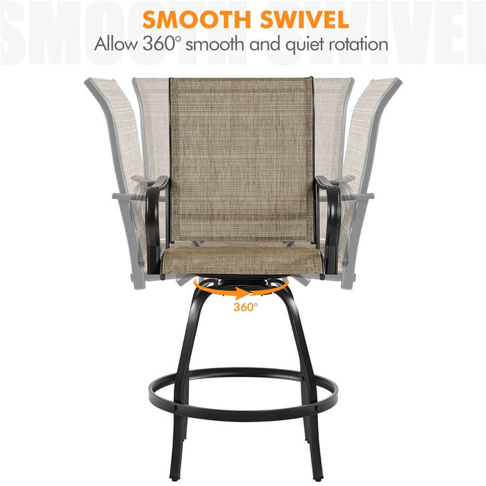 2pcs Swivel Bar Stools
