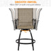 2pcs Swivel Bar Stools
