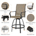 2pcs Swivel Bar Stools