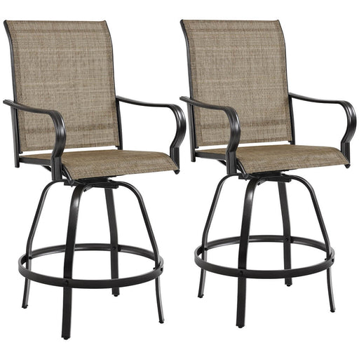 2pcs Swivel Bar Stools