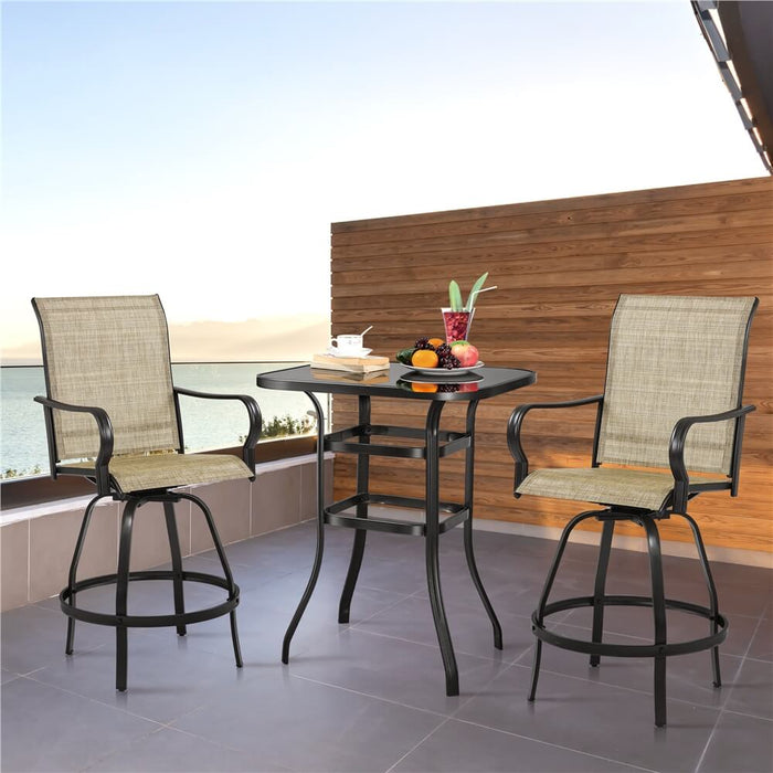2pcs Swivel Bar Stools