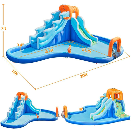 Dual Lane Inflatable Water Slide