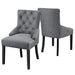 Yaheetech Dining Chairs Gray 2Pcs