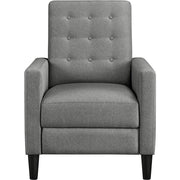 Yaheetech Fabric Recliner Chair Gray