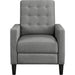 Yaheetech Fabric Recliner Chair Gray