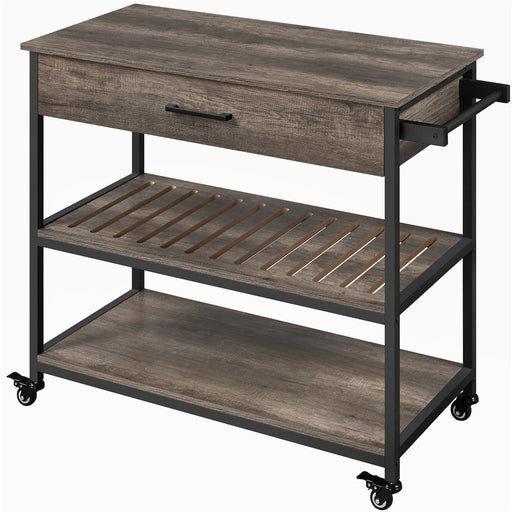 Yaheetech Rolling Microwave Cart