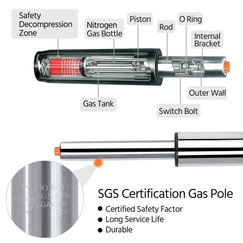 Yaheetech Adjustable Bar Chairs 2PCS
