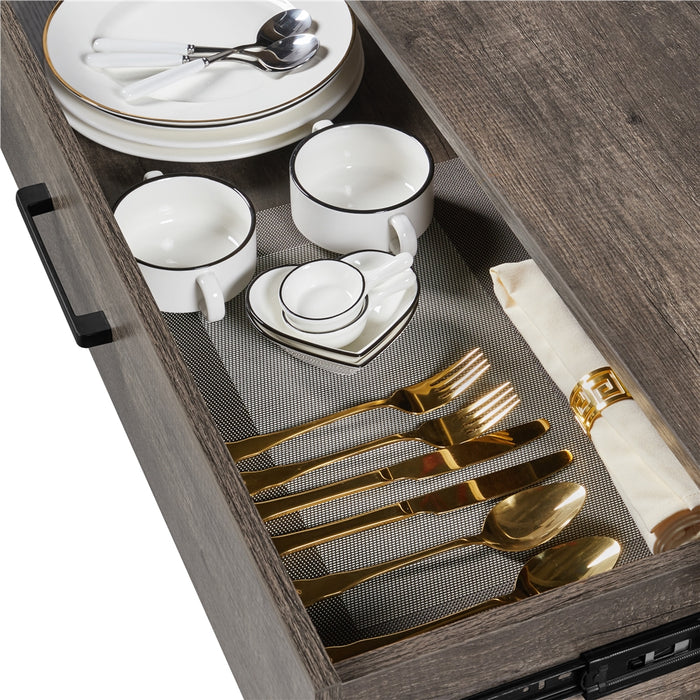 Yaheetech Rolling Microwave Cart