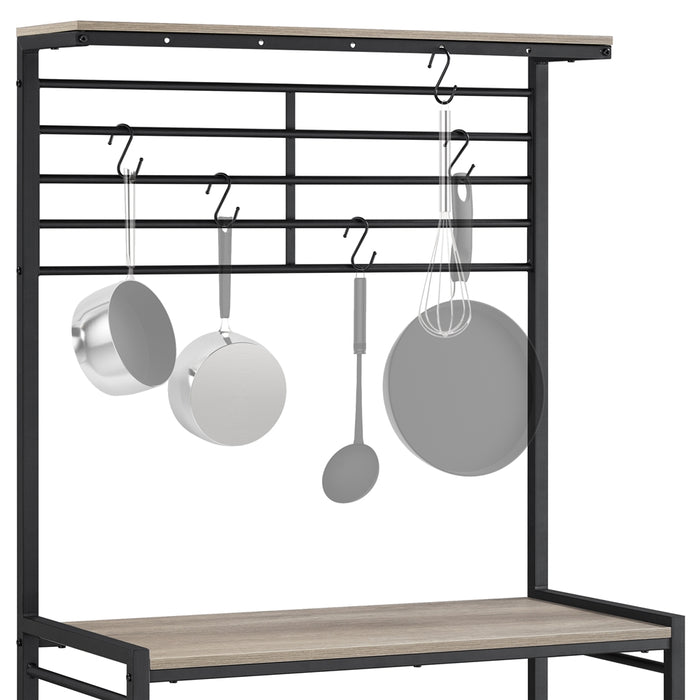 Yaheetech Kitchen Baker's Rack Gray