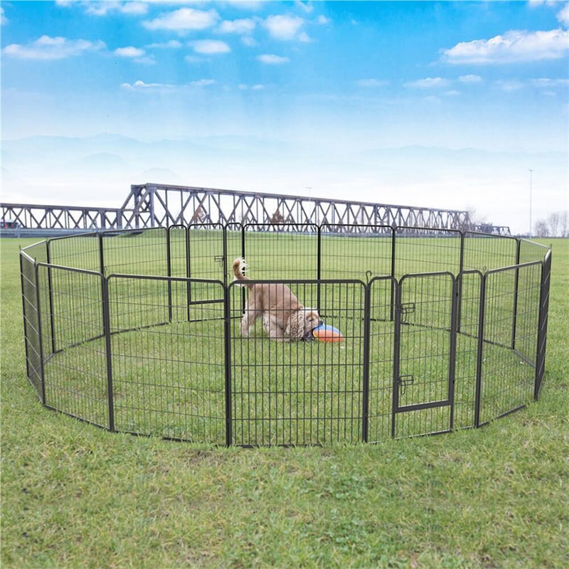 Yaheetech Dog Playpen 16 Panels 40 Inch — - Main Image