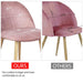 Yaheetech Dining Chairs Pink