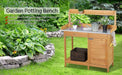 Garden Potting Bench Table
