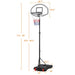 Height-Adjustable Basketball Hoop System