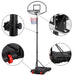 Height-Adjustable Basketball Hoop System