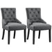 Yaheetech Dining Chairs Gray 2Pcs