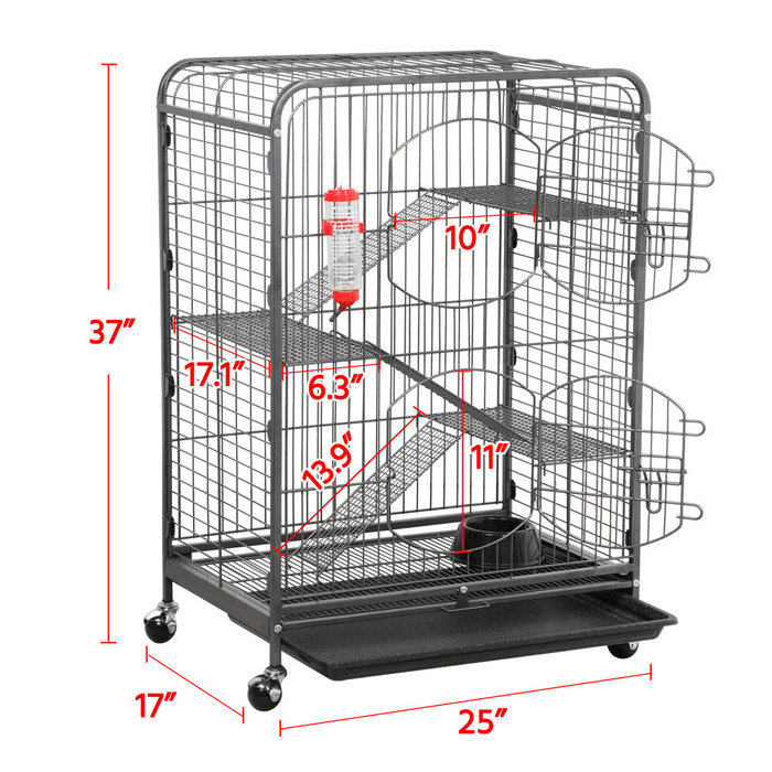 Yaheetech 37-inch 4-Tier Pet Cage