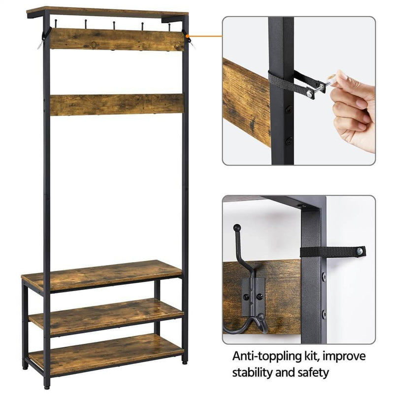 Yaheetech Hall Tree with Bench and Shoe Storage