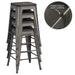 Yaheetech Metal Counter Stools 24 Inch