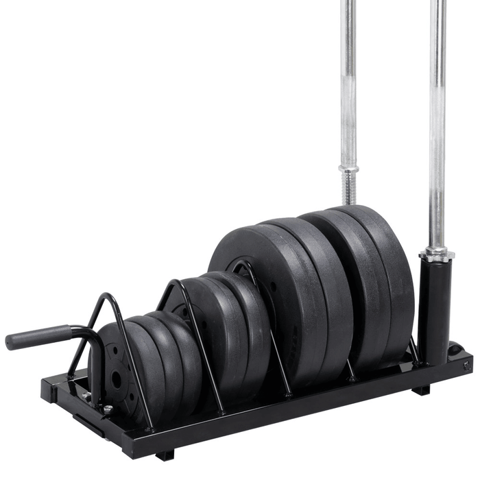 Horizontal Plate and Olympic Bar Rack