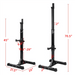 2pcs Adjustable Squat Rack 