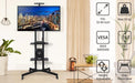mobile tv stand with wheels