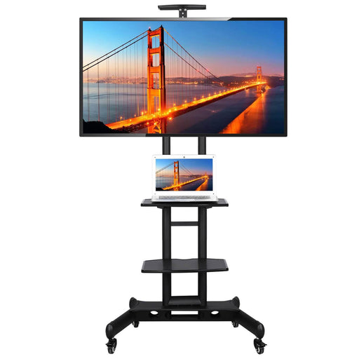 Yaheetech Height Adjustable Mobile TV Stand