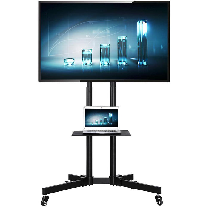 Yaheetech Modern Mobile TV Stand Cart for 32-65in Screens