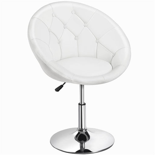 Yaheetech Swivel Tufted Barrel Chair