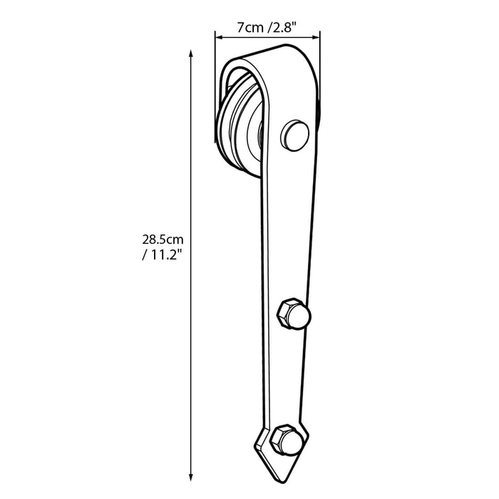 6Ft Barn Door Sliding Hardware