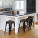 4pcs Metal Counter Bar Stools