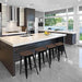 4pcs Metal Counter Bar Stools