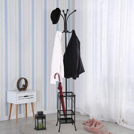 Metal Standing Coat Hat Rack