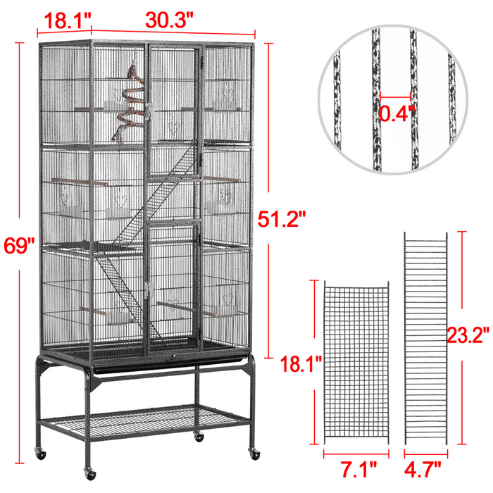 Yaheetech 69-inch Extra-large Pet Cage