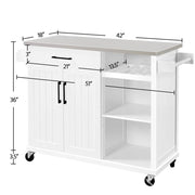 Yaheetech Kitchen Cart With Storage