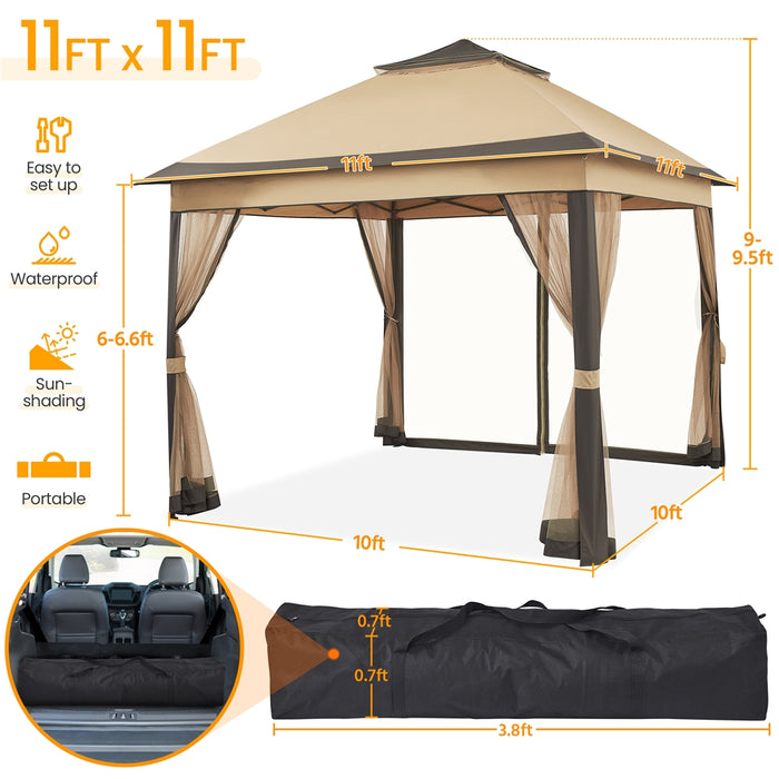 Yaheetech 11 x 11ft Patio Gazebo