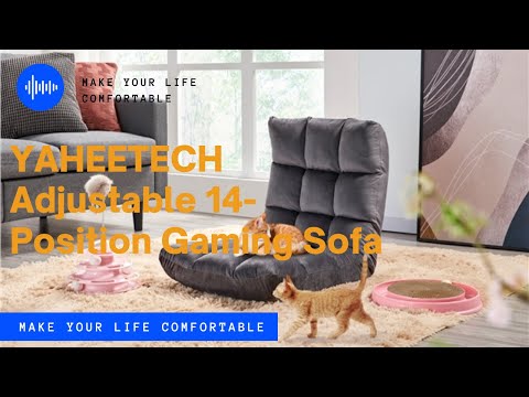 Yaheetech Padded Floor Chair with Back Support