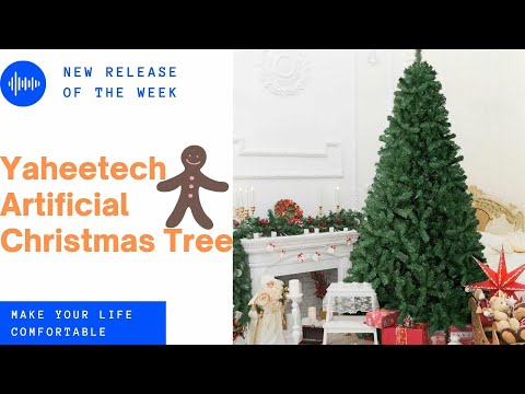 Yaheetech 4.5’/6’/7.5’/9’  Artificial Green Christmas Tree