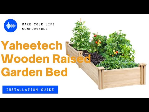 metal and wood raised garden beds