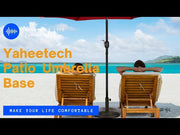 7.5 ft black and white patio umbrella