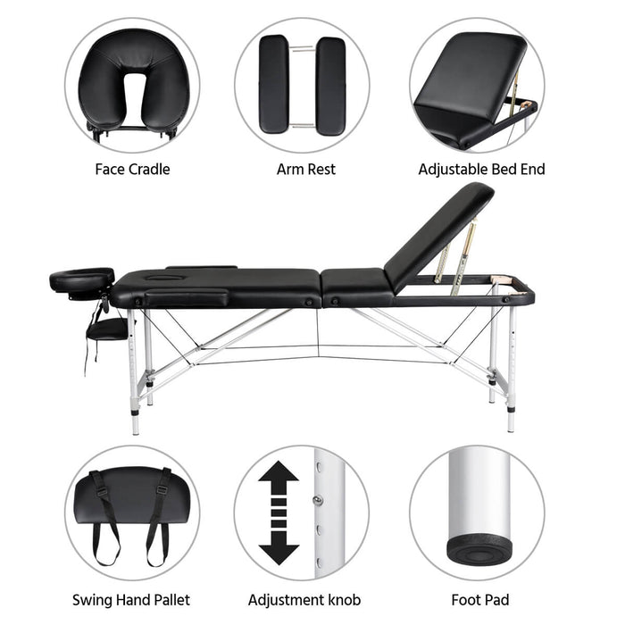 Yaheetech Massage Bed Black