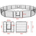 Yaheetech 16 Panels Dog Playpen