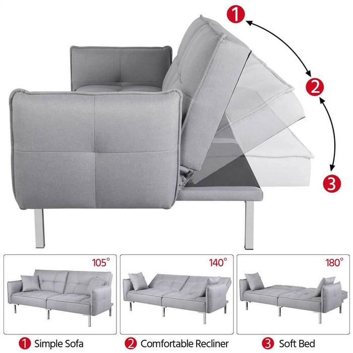 Yaheetech Sofa Bed Gray