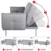 Yaheetech Sofa Bed Gray