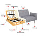 Yaheetech Sofa Bed Gray